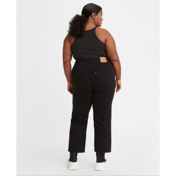 NWT Levi's Wedgie Straight Button Fly Size 24W Cotton Denim Jeans Plus S… - Picture 16 of 16